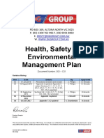 Health Safety Environmental Management Plan