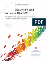 Cybersecurity Review 2015