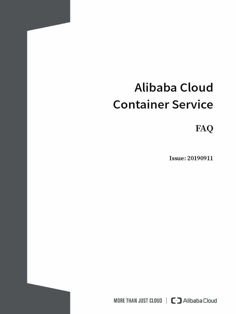 Alibaba Cloud Container Service FAQ | PDF | Port (Computer Networking
