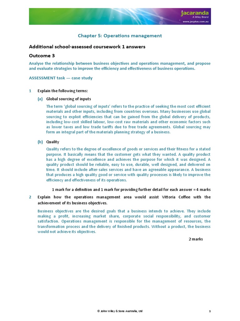 Chapter 5 Additional 1 SOLUTIONS | PDF | Corporate Social ...