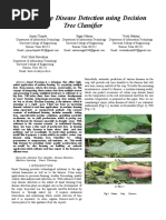 Cotton Crop Disease Detection Using Decision Tree Classifier