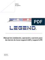 Legend LGD and Legend LPX Light Bar Installation Manual Spanish l 2562365-SP