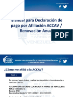 Manual para Declaración de Pago Por Afiliación ACCAV