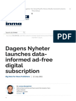 INMA - Dagens Nyheter Launches Data-Informed Ad-Free Digital Subscription