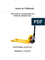 Manual de Operações Paleteira Manual YALE YA55-PT