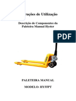 Manual de Operações Paleteira Manual Hyster HY55-PT