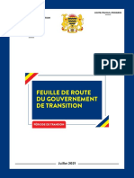 TCHAD - FEUILLE DE ROUTE DU GOUVERNEMENT DE TRANSITION, JUILLET 2021