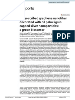 Laser Scribed Graphene Nanofiber Decorated With Oil Palm Lignin Capped Silver Nanoparticles: A Green Biosensor