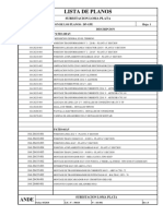 164-Lista de Planos - Obras Electromecanicas