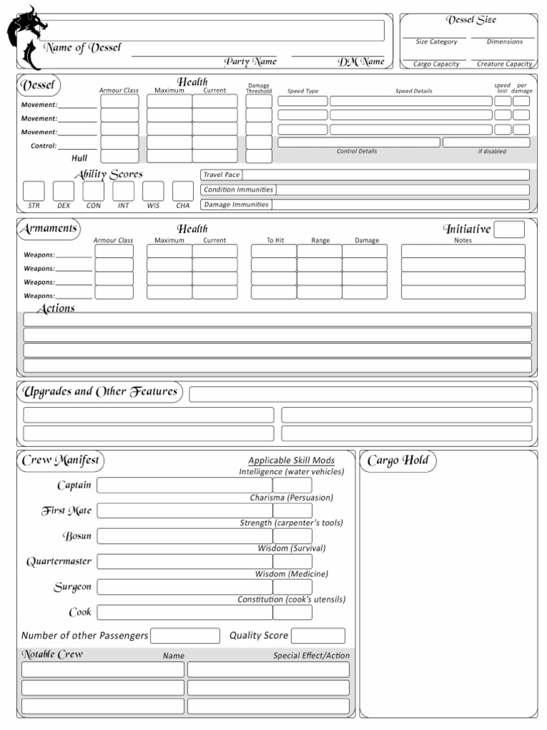 Complete Sailing Sheet 5e PDF