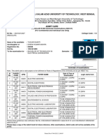 Admit Card: 13001619099: Maulana Abul Kalam Azad University of Technology, West Bengal