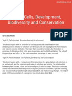Unit 2 Cells, Development, Biodiversity and Conservation
