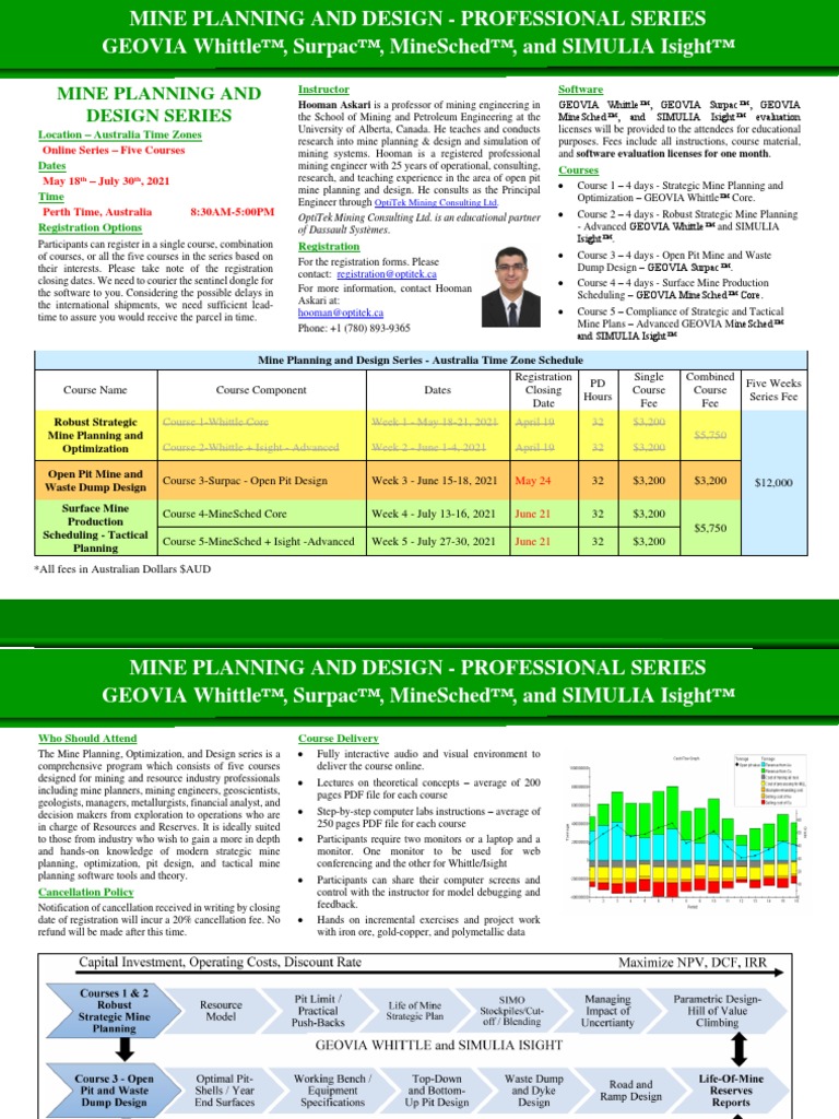 Mine Planning and Design Series-Australia | PDF | Mining | Net Present ...