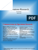 Operations Research Lecture Notes by Tanmoy Das