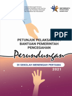 Buku Petunjuk Pelaksanaan Banper Pencegahan Perundungan Di SMP Tahun 2021