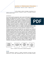 Didactic Transposition in Mathematics Education: Keywords