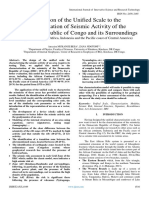 Application of The Unified Scale To The Characterization of Seismic Activity of The Democratic Republic of Congo and Its Surroundings