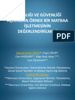 i̇ş Sağliği Ve Güvenli̇ği̇ Açisindan Örnek Bi̇r Matbaa i̇şletmesi̇ni̇n Değerlendi̇ri̇lmesi̇