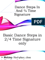 Basic Dance Steps in 2/4 and Time Signature