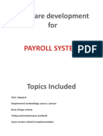 Software Development For: Payroll System