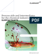 Process Aids and Intermediates For The Chemical Industry: Surfactants