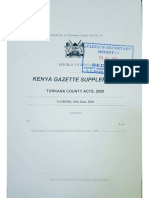 The Turkana County Biashara Fund (Amendment) Act, 2020