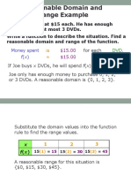 Reasonable Domain and Range