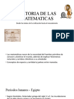 HISTORIA DE LAS MATEMATICAS