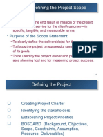 Project Scope Definition Steps