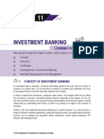 Investment Banking: Learning Outcomes
