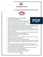 COVID-19 - Guidelines For Home Isolation-English