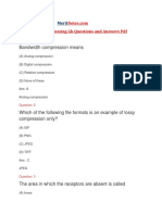 Bandwidth Compression Means: Digital Image Processing GK Questions and Answers PDF