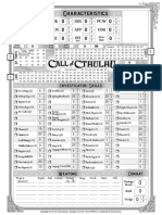 CoC - 7th Edition Character Sheet - Fillable