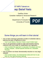 Deep Belief Nets: 2007 NIPS Tutorial On