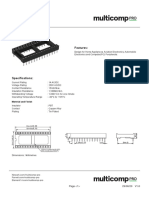 IC Socket Dimensions and Specifications