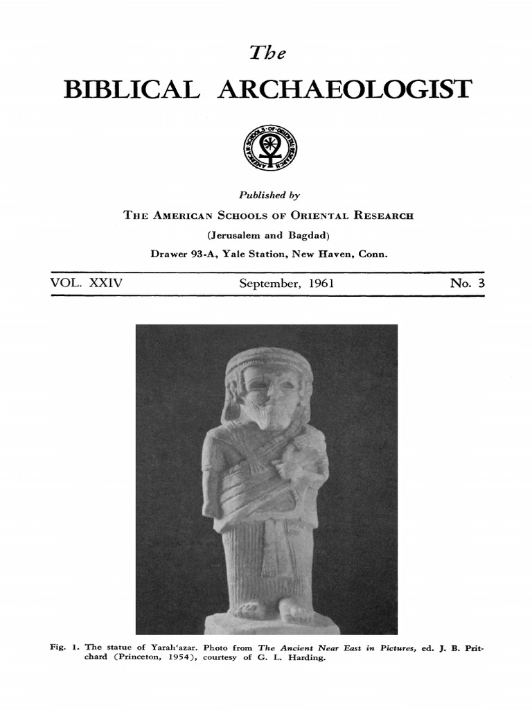 (Magazine) The Biblical Archaeologist. Vol. 24. No 3 PDF