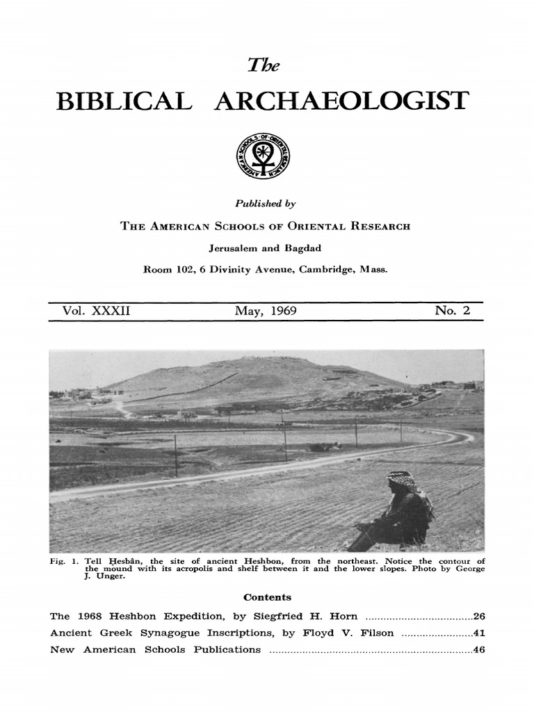 (Magazine) The Biblical Archaeologist. Vol. 32. No 2 PDF