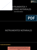 Instrumentos y Actuaciones Notariales Charla 31 de Julio