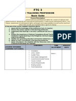 The Teaching Profession Basic Guide: Course Description