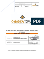 PLAN de COVID AGENCIA DE VIAJES - INVERSIONES CHASKA TOURS