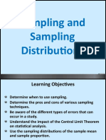 Sampleing and Sampling Distribution2016
