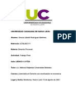 Resumen Derecho Procesal UCNL