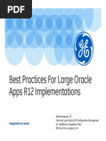 Best Practices For Large Oracle Apps R12 Implementations: Imagination at Work