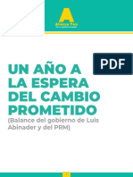 Balance Del Gobierno de Luis Abinader y El PRM