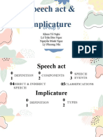 Speech Act & Implicature: Group 5