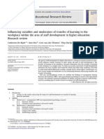 De Rijdt Et Al. - 2013 - Influencing Variables and Moderators of Transfer of Learning To The Workplace Within The Area of Staff Developm-Annotated