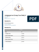 Assignment On Group Case Study 4: Submitted To