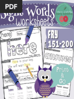 Sight Word Fluency and Word Work | PDF | Ethnobiology | Domestication