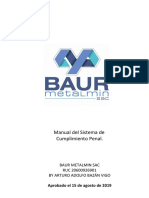 Manual Del Sistema de Cumplimiento Penal by BAUR METALMIN SAC