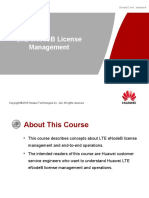 Lte Enodeb License Management: Security Level: Intramural